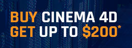 Kup Cinema 4D i otrzymaj do 200$ na renderfarmę
